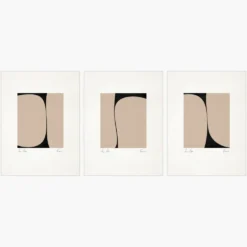 Ensemble de 3 tirages abstraits, A3