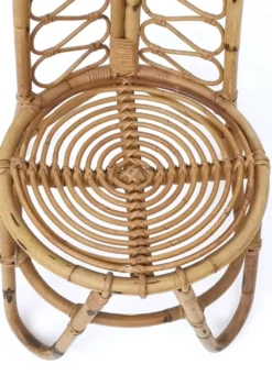 Ensemble de trois chaises de jardin en bambou, Italie