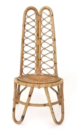 Ensemble de trois chaises de jardin en bambou, Italie