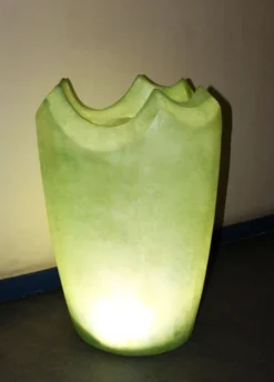 Ensemble de 3 vases géants sculpturaux – Fibre de verre – Pièce unique
