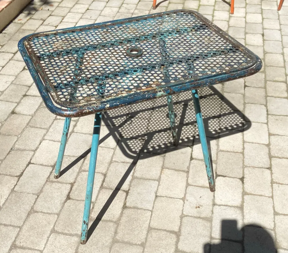 Ensemble René Malaval modèle Radar – table - 2 fauteuils – années 1950