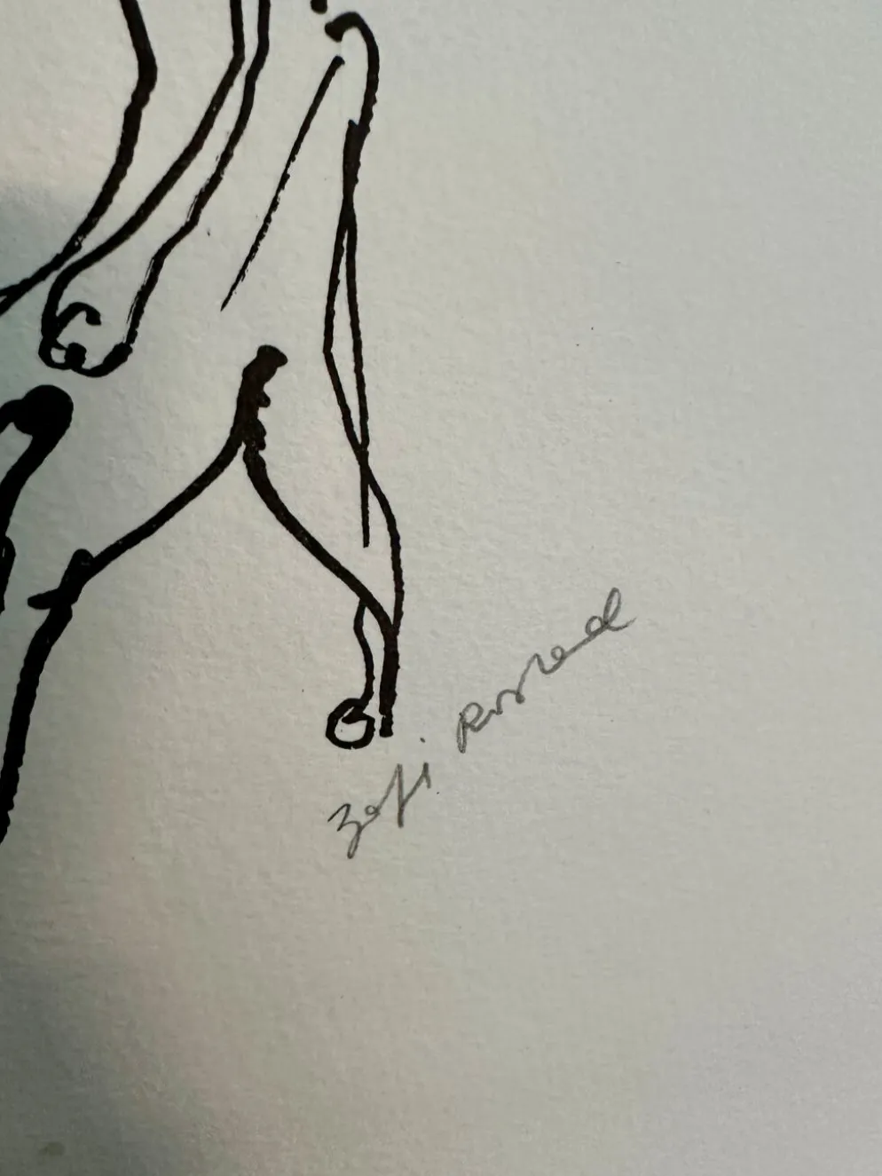 Estampe, litographie originale de Zofia Rostad