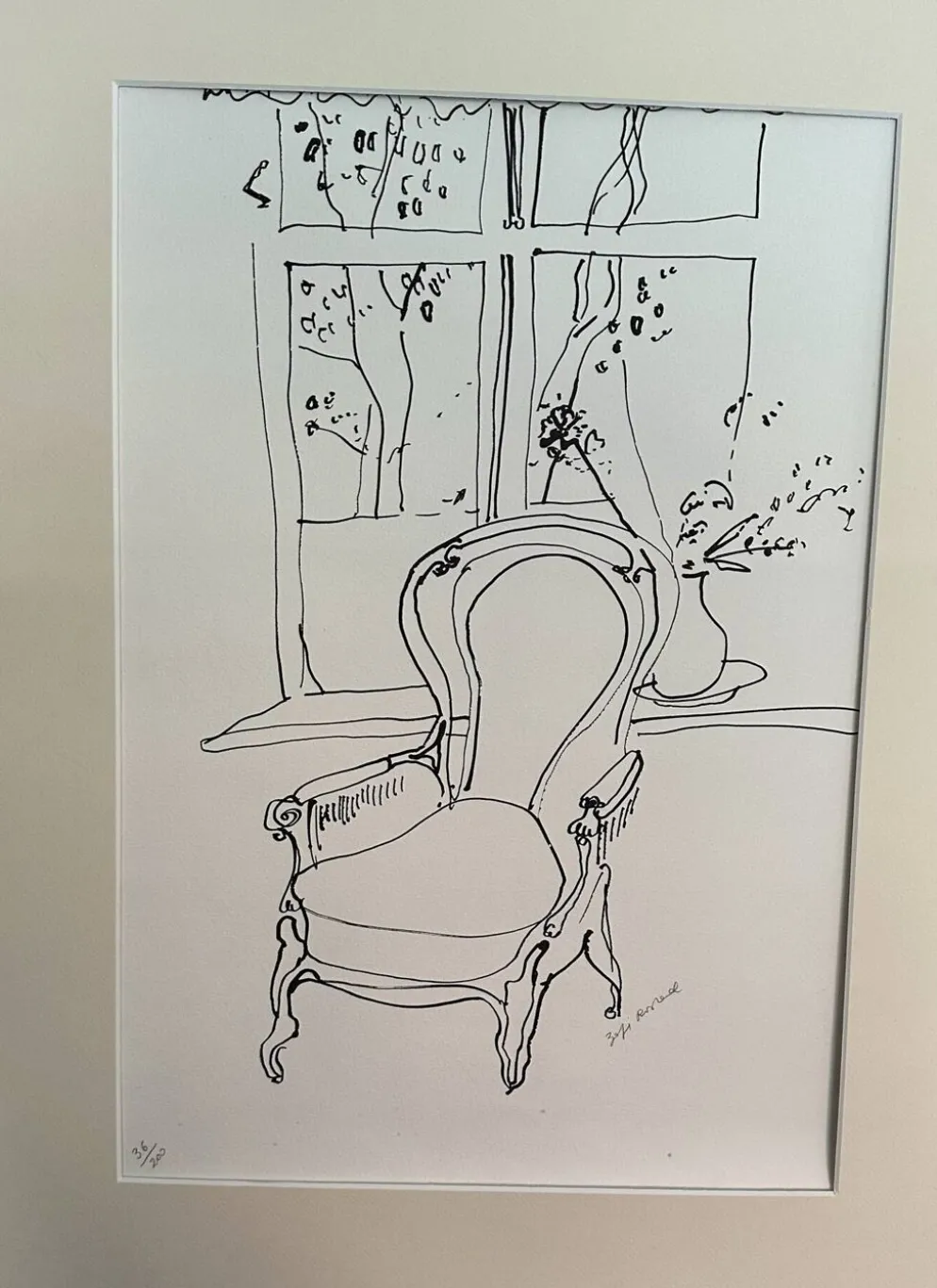 Estampe, litographie originale de Zofia Rostad
