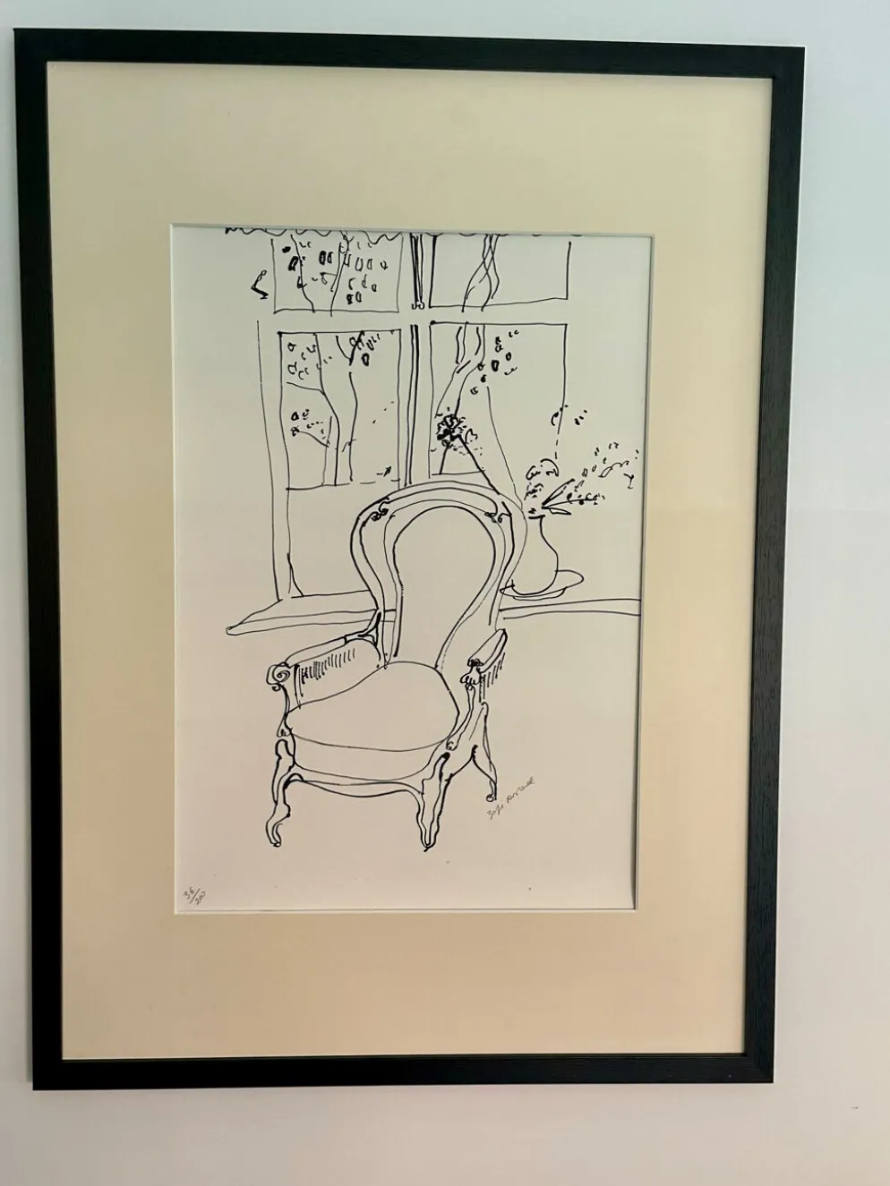 Estampe, litographie originale de Zofia Rostad