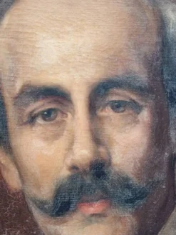 Eugène Girardet (1853-1907) - Huile sur toile - Portrait de Vidal - XIXe