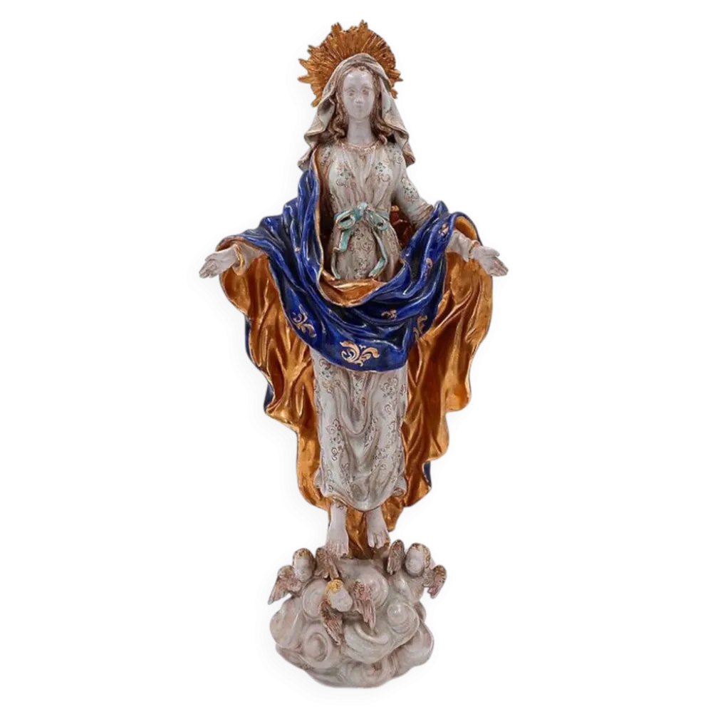 Faïence polychrome "Assomption de Marie" par Eugenio Pattarino