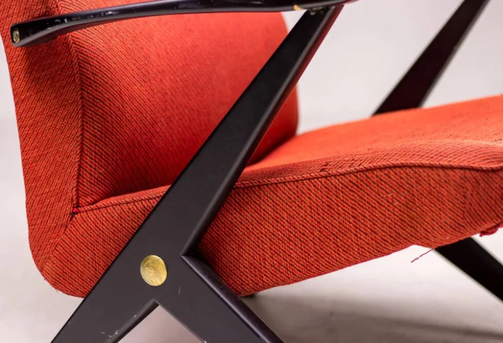 Fauteuil Bengt Ruda, Triva, hêtre laqué noir, 1950
