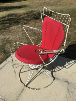 Fauteuil de jardin vintage Homecrest 1960 pivotant