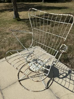 Fauteuil de jardin vintage Homecrest 1960 pivotant