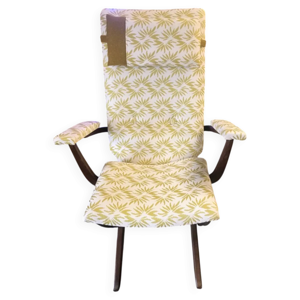 Fauteuil détente à bascule tissu compatible pour l extérieur
