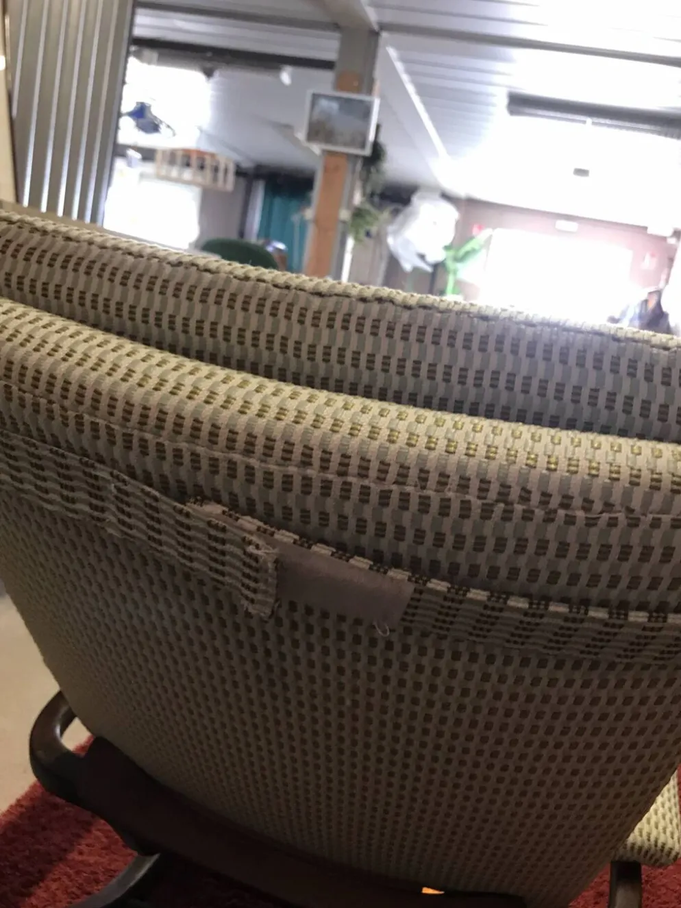 Fauteuil détente à bascule tissu compatible pour l extérieur