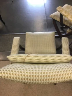 Fauteuil détente à bascule tissu compatible pour l extérieur