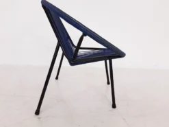Fauteuil extérieur en fil du milieu du siècle