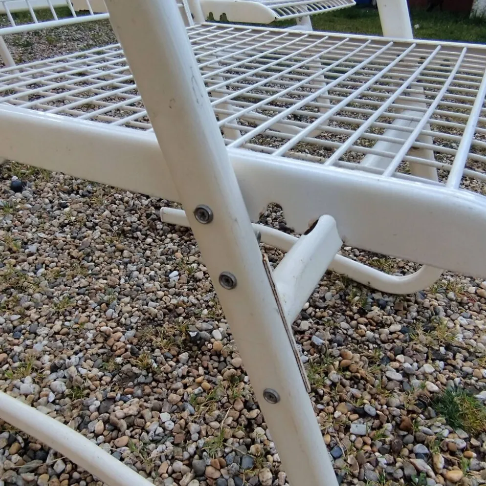 Fauteuils de jardin métallique vintage