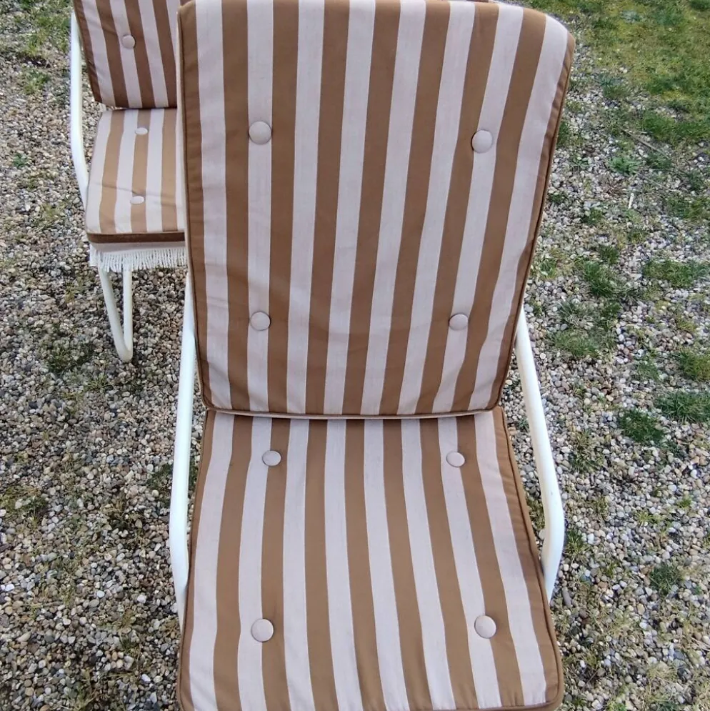 Fauteuils de jardin métallique vintage