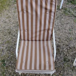 Fauteuils de jardin métallique vintage
