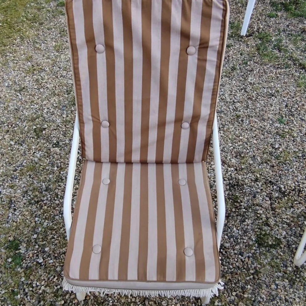 Fauteuils de jardin métallique vintage