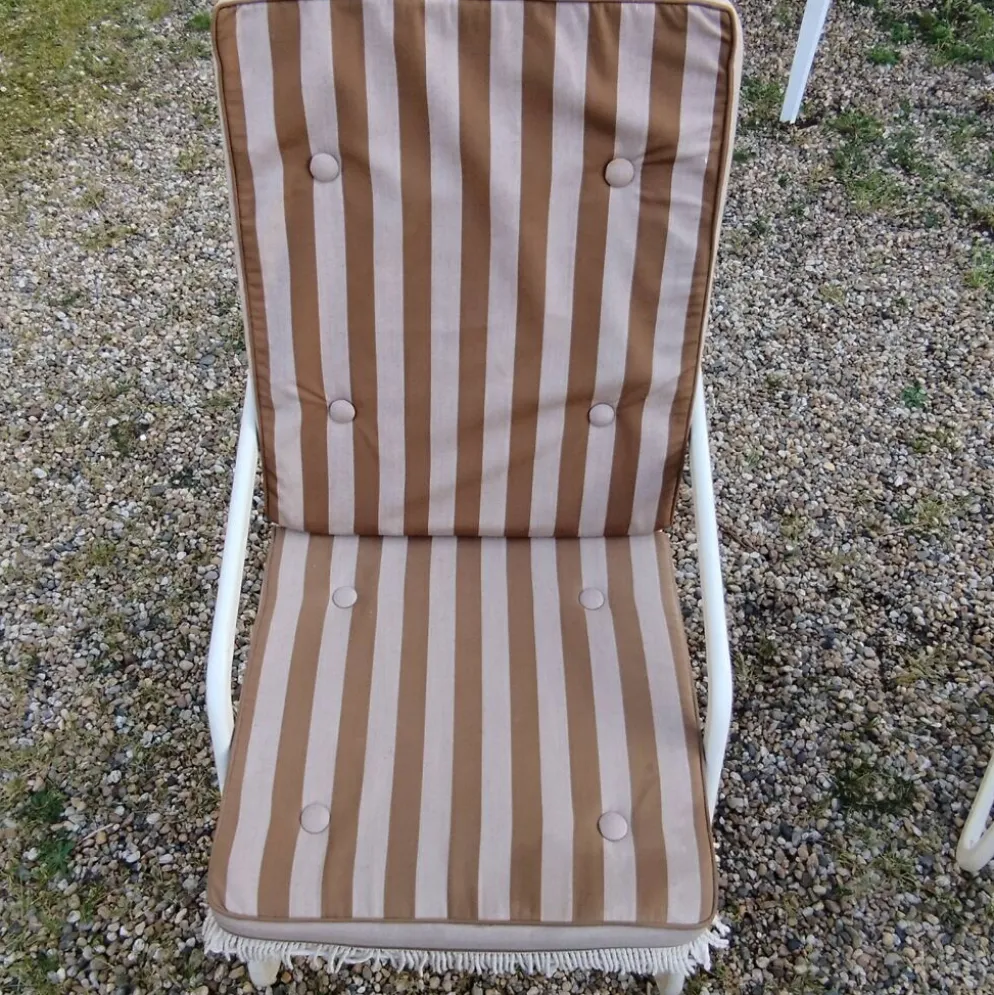 Fauteuils de jardin métallique vintage