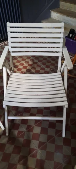 4 fauteuils de jardin pliants R Gleizes