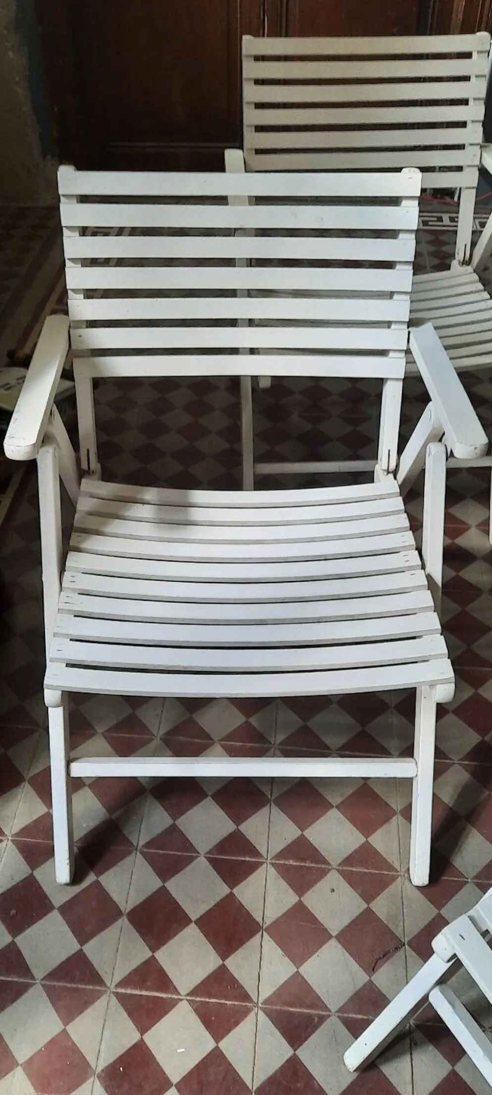 4 fauteuils de jardin pliants R Gleizes
