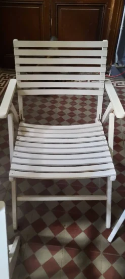 4 fauteuils de jardin pliants R Gleizes