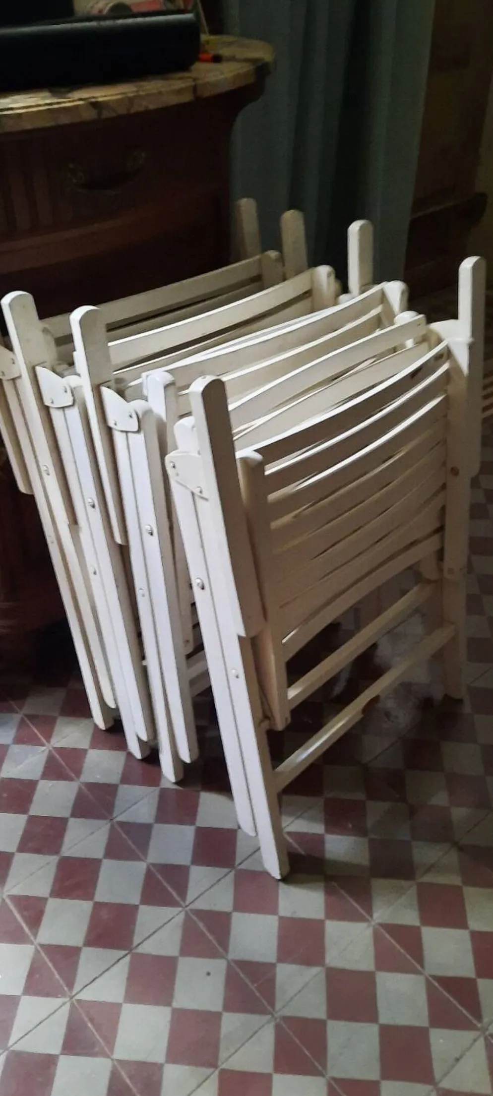 4 fauteuils de jardin pliants R Gleizes