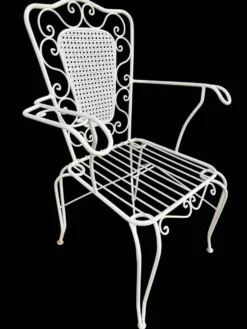4 fauteuils Provençaux en fer forgé 60’s