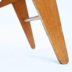 2 fauteuils spaghetti jaunes en hêtre, années 1960
