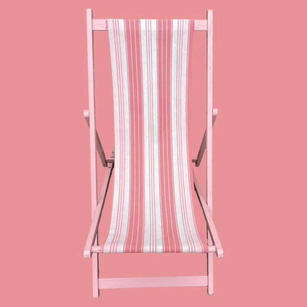 Fauteuil transat pliant vintage