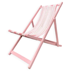 Fauteuil transat pliant vintage