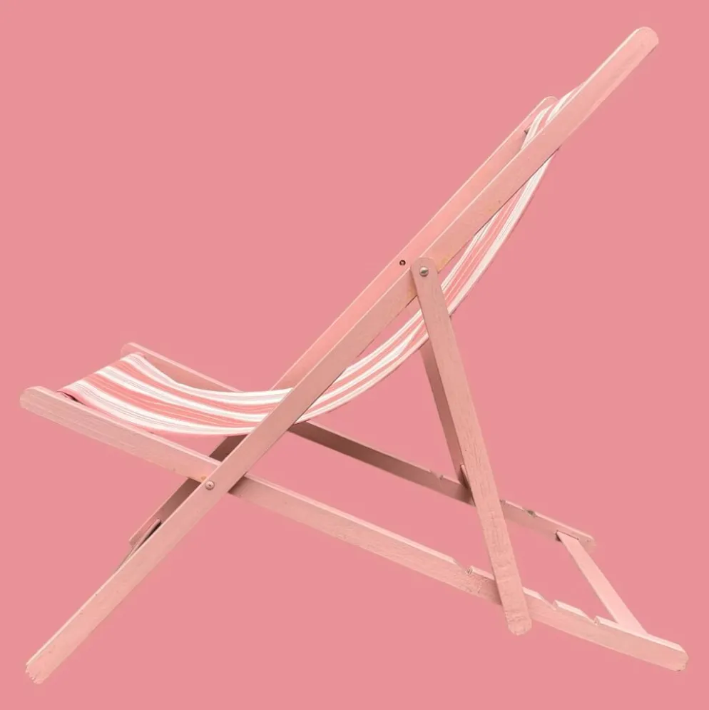 Fauteuil transat pliant vintage