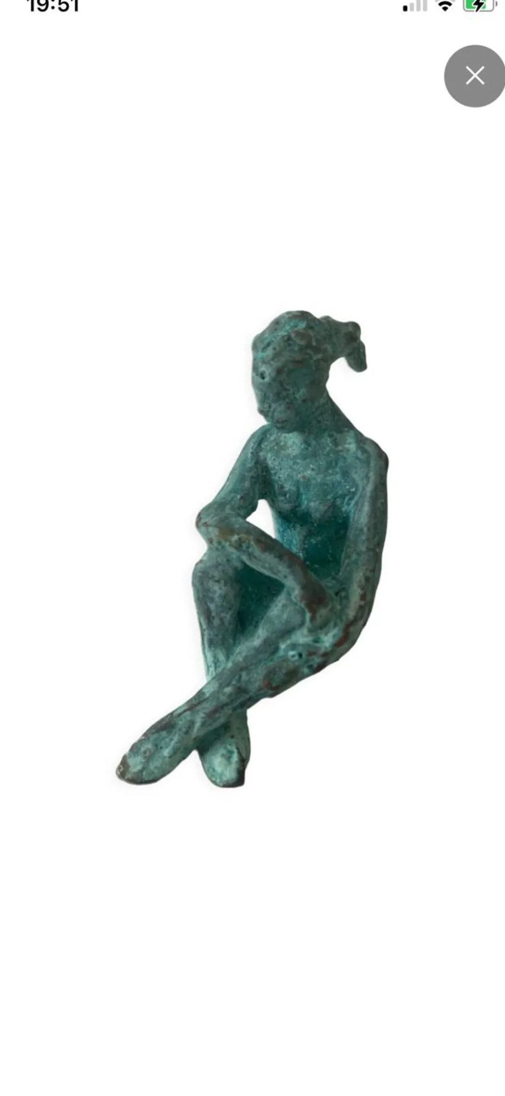 Femme assise - bronze original d’art