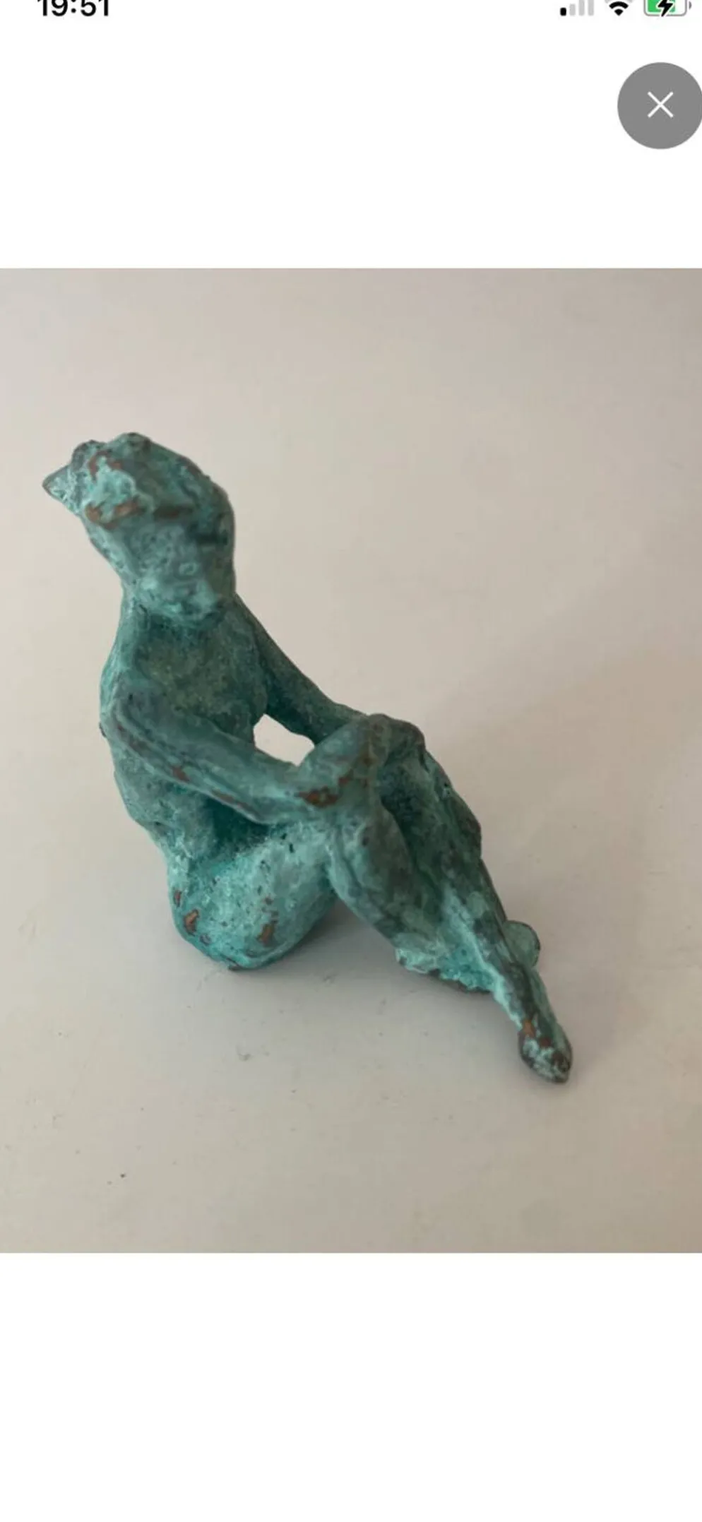 Femme assise - bronze original d’art
