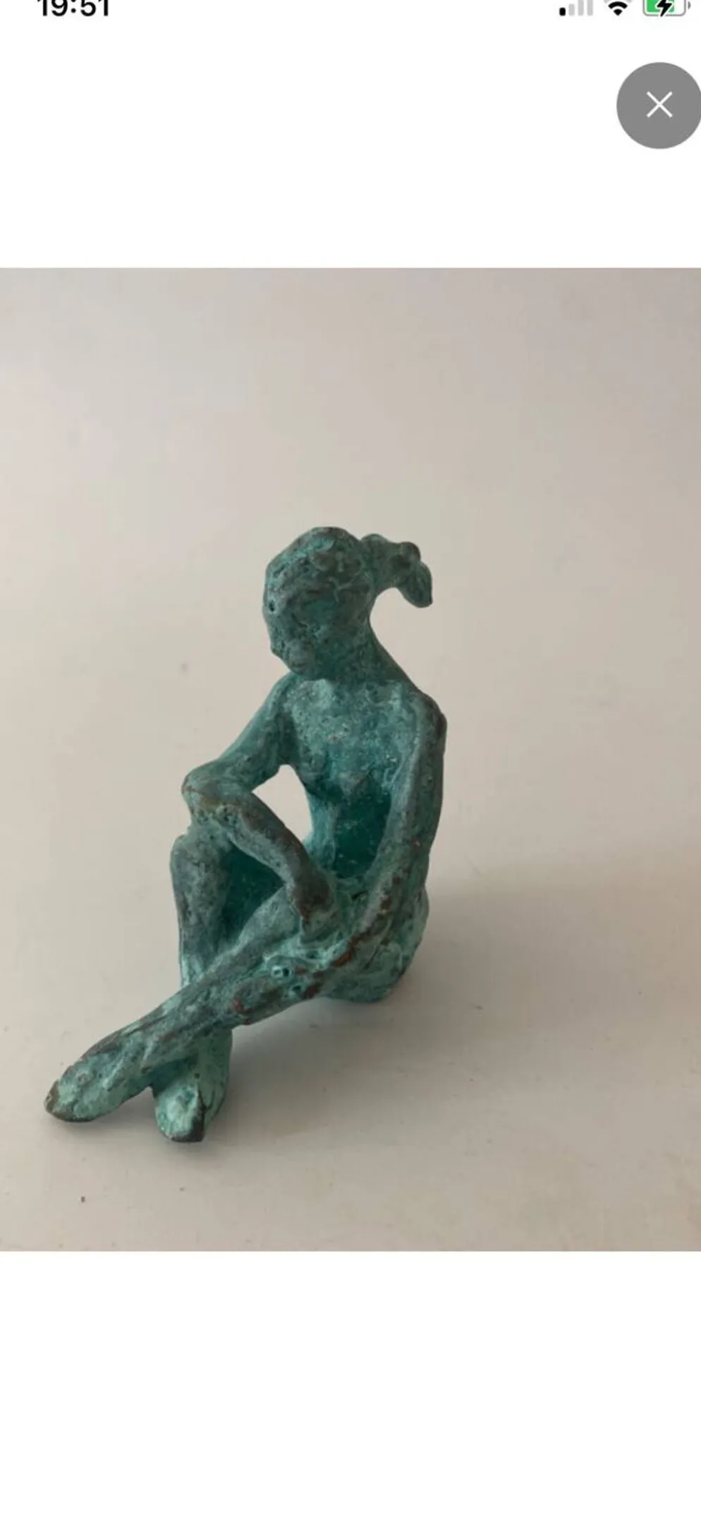 Femme assise - bronze original d’art