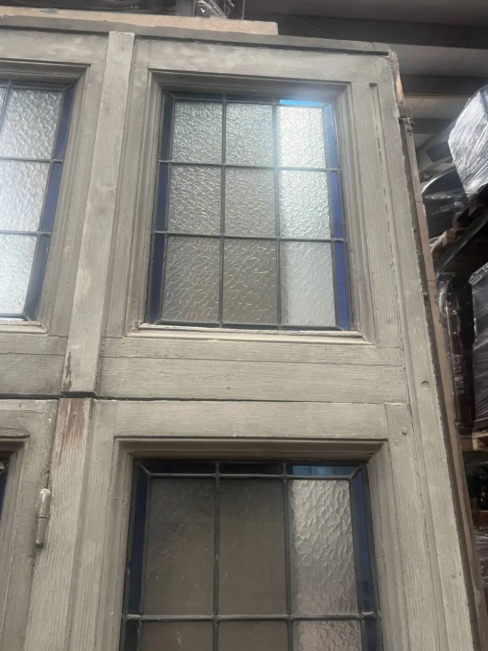 Fenêtre a imposte en vitrail Art Déco vers 1900 XX siècle