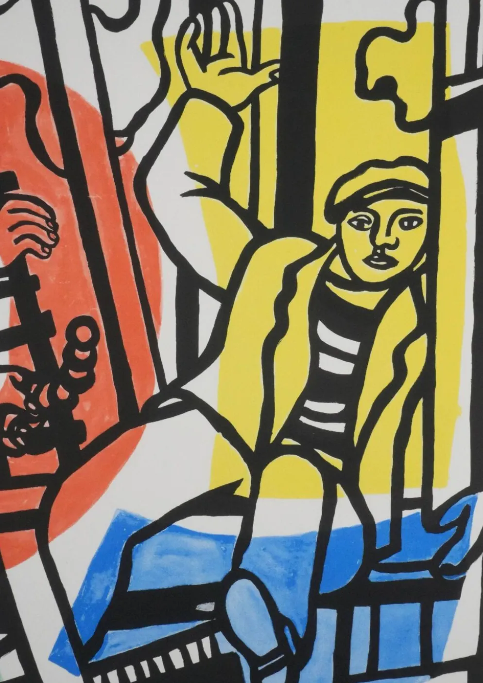 Fernand leger : les constructeurs, lithographie signée