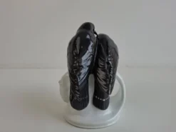 Figurine de pingouin en porcelaine tchèque Art Déco par Pfeiffer & Löwenstein, 1930