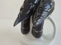 Figurine de pingouin en porcelaine tchèque Art Déco par Pfeiffer & Löwenstein, 1930