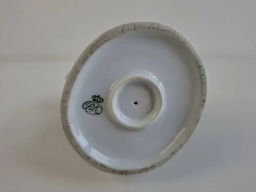 Figurine de pingouin en porcelaine tchèque Art Déco par Pfeiffer & Löwenstein, 1930