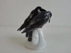 Figurine de pingouin en porcelaine tchèque Art Déco par Pfeiffer & Löwenstein, 1930