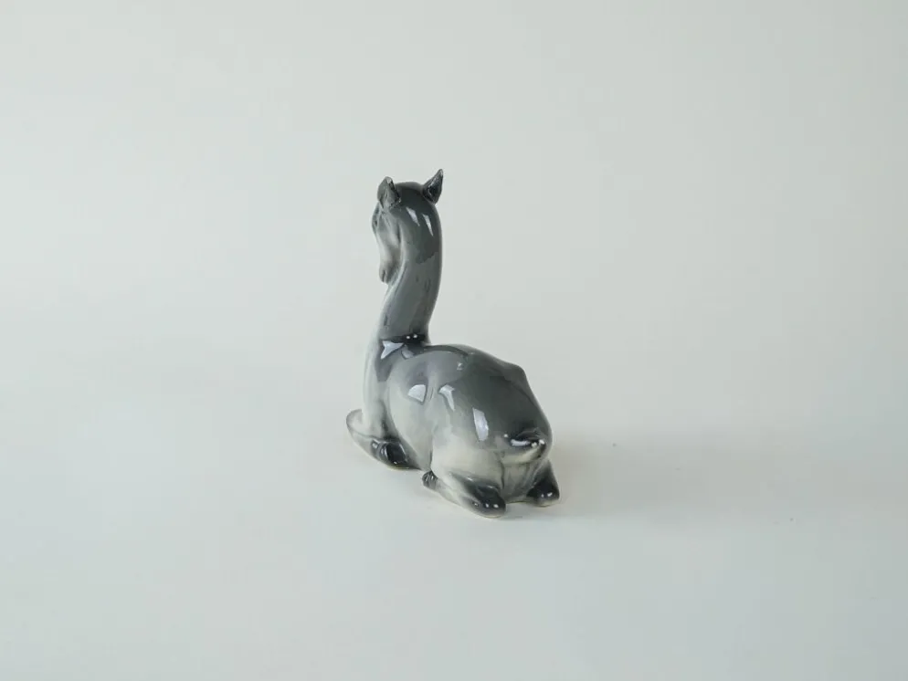 Figurine en céramique de cerf, design danois, années 1970, production : Danemark