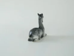 Figurine en céramique de cerf, design danois, années 1970, production : Danemark