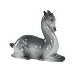 Figurine en céramique de cerf, design danois, années 1970, production : Danemark