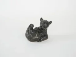 Figurine en céramique d'ours en peluche, design danois, années 1960, fabriquée au Danemark.