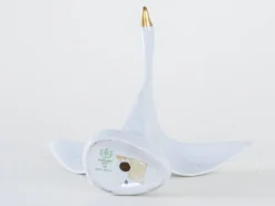 Figurine en porcelaine de oie, design hongrois, années 1960, fabriquée par Holloháza.