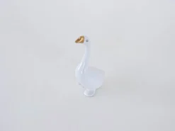 Figurine en porcelaine de oie, design hongrois, années 1960, fabriquée par Holloháza.