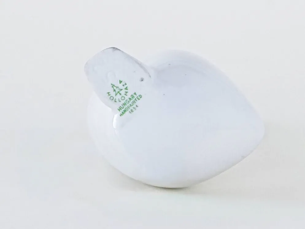 Figurine en porcelaine de oie, design hongrois, années 1960, fabriquée par Holloháza.