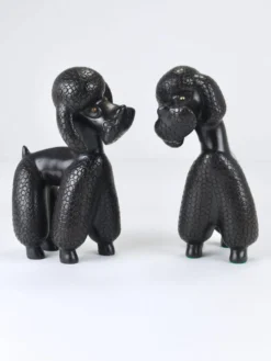 Figurine Sculpture Caniche Charmante par Leopold Anzengruber, Autriche, Années 1950