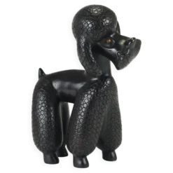 Figurine Sculpture Caniche Charmante par Leopold Anzengruber, Autriche, Années 1950