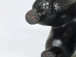 Figurine Sculpture Caniche Charmante par Leopold Anzengruber, Autriche, Années 1950